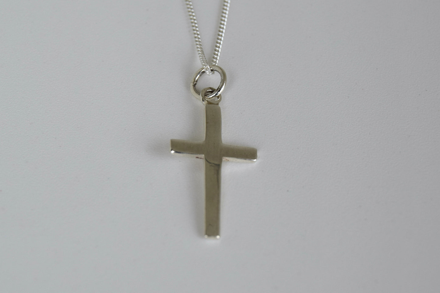 Sterling Silver Big Cross Necklace