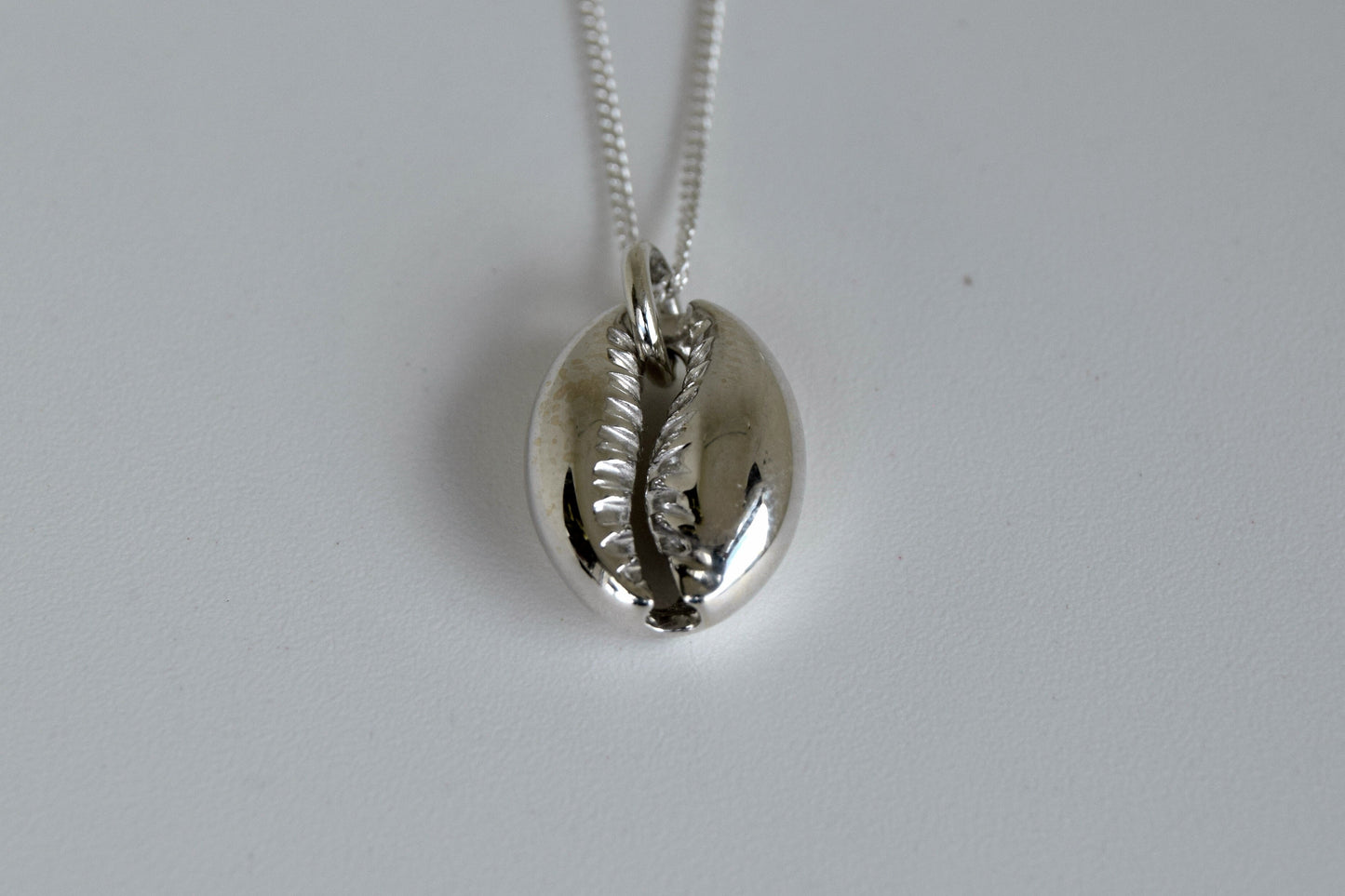 Sterling Silver Cowrie Shell Necklace