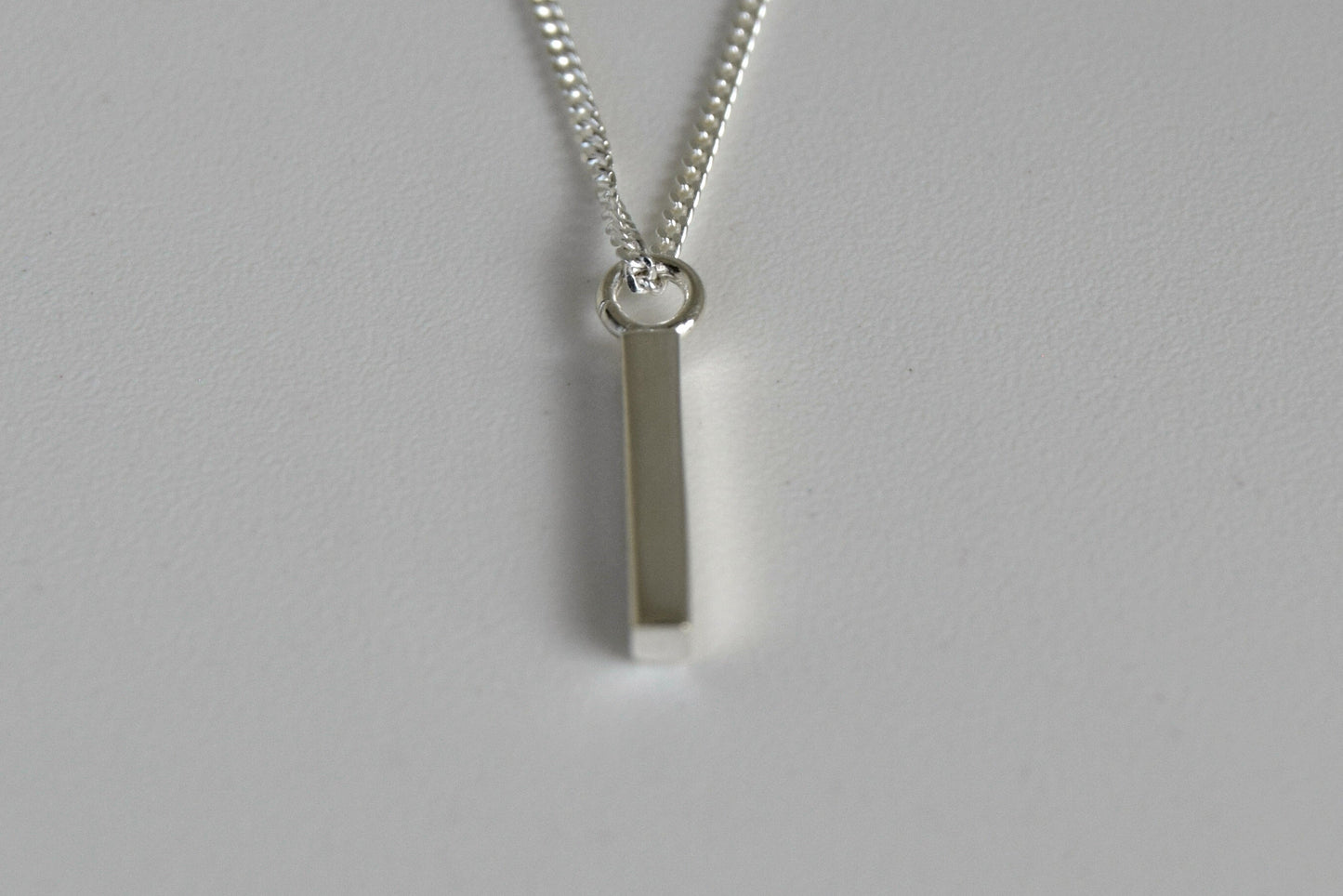 Sterling Silver Bar Necklace