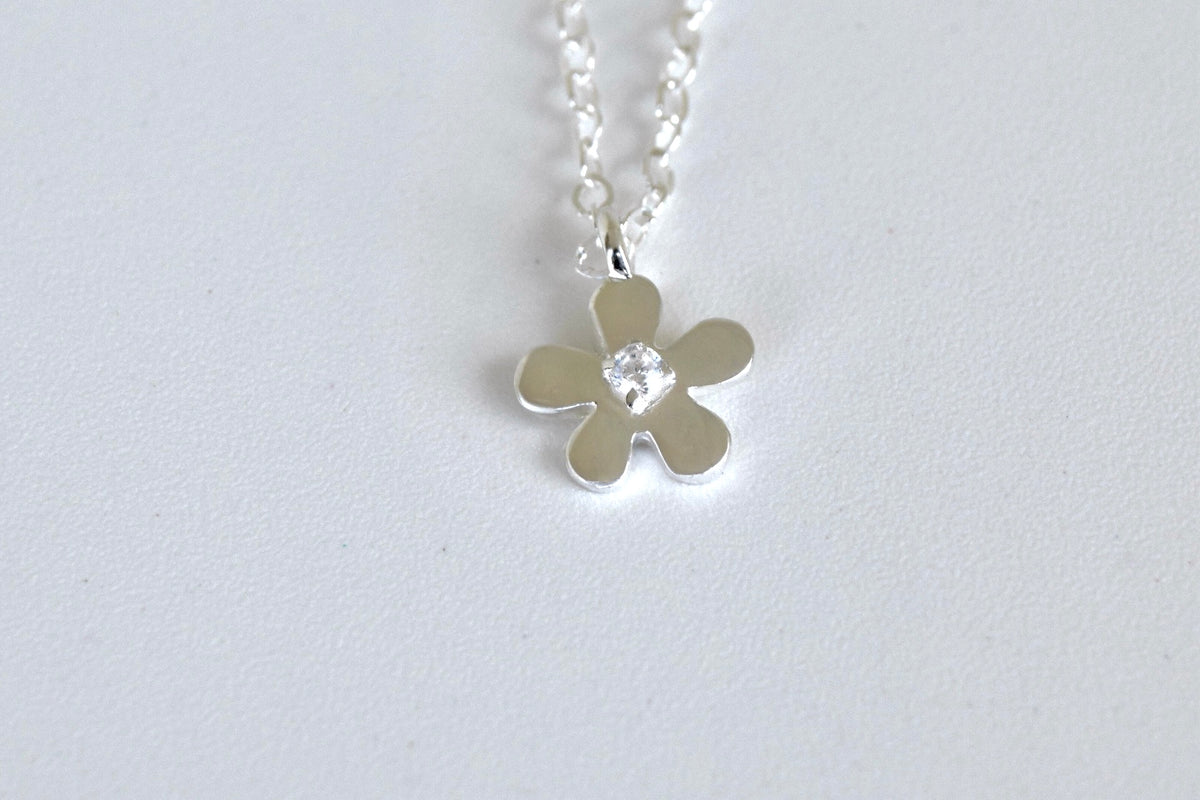 Sterling-Silver Pansy Necklace