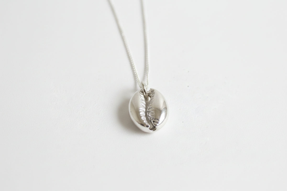 Sterling Silver Cowrie Shell Necklace