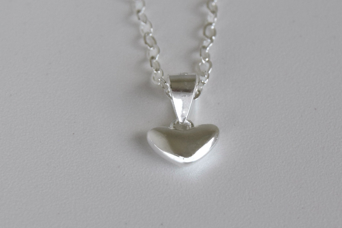 Sterling Silver Small Heart Necklace