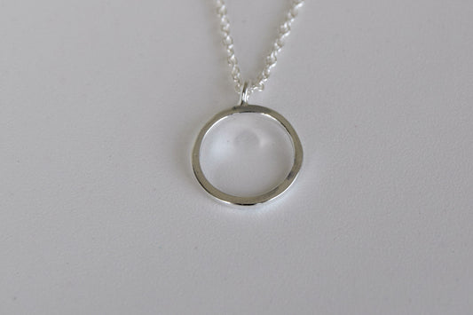 Sterling Silver Circle Necklace