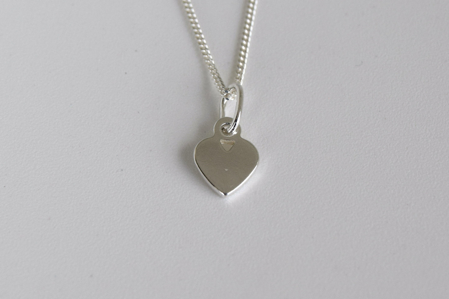 Sterling Silver Petite Heart Necklace