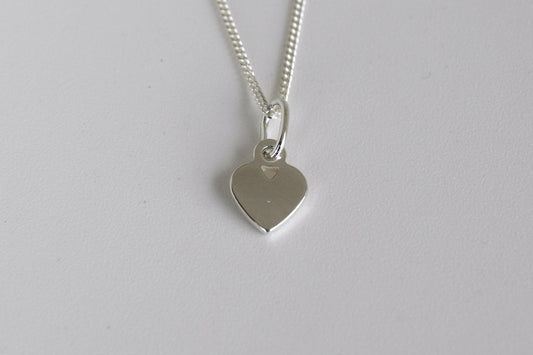 Sterling Silver Petite Heart Necklace