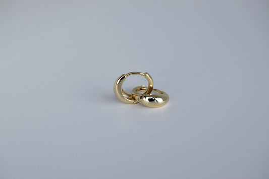 Gold Plated Huggie Earrings