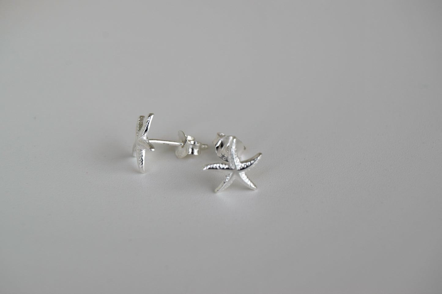 Sterling Silver Starfish Stud Earrings