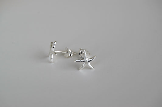 Sterling Silver Starfish Stud Earrings