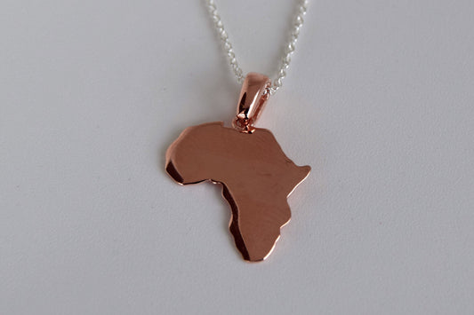 Rose Gold Big Africa Necklace