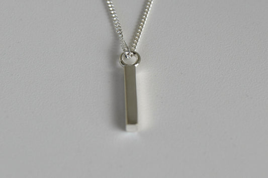 Sterling Silver Bar Necklace