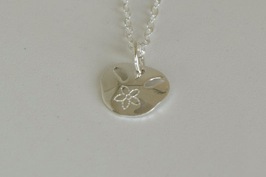 Sterling-Silver Pansy Necklace
