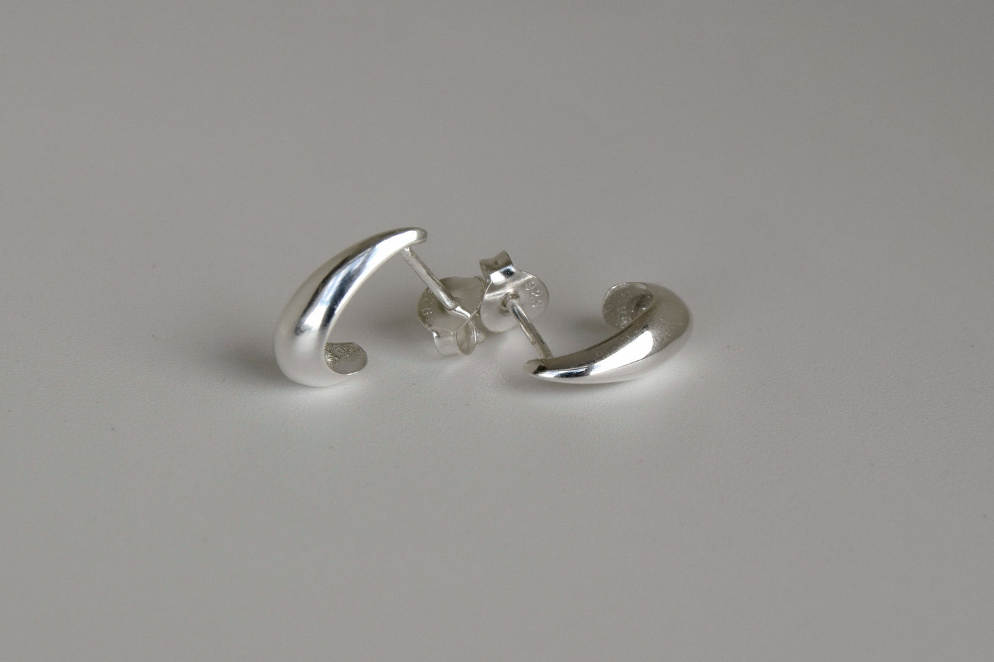 Sterling Silver Teardrop Stud Earrings