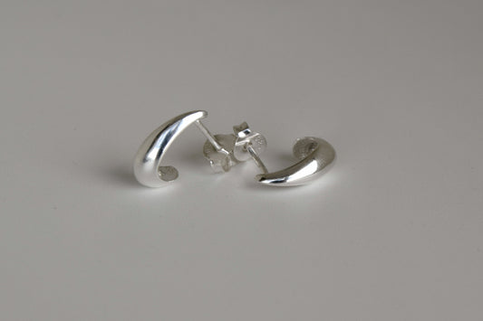 Sterling Silver Teardrop Stud Earrings