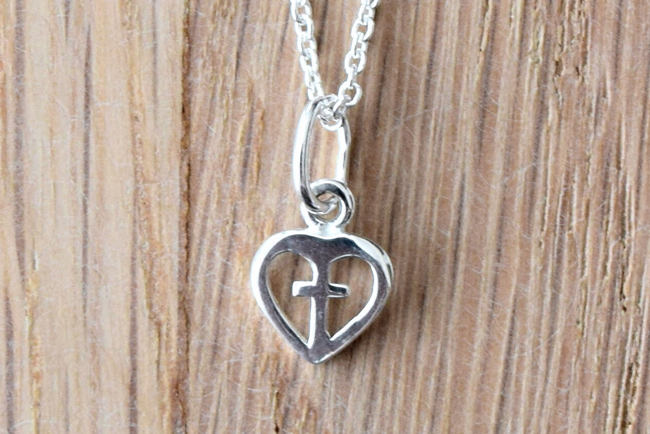Cross in Heart Necklace