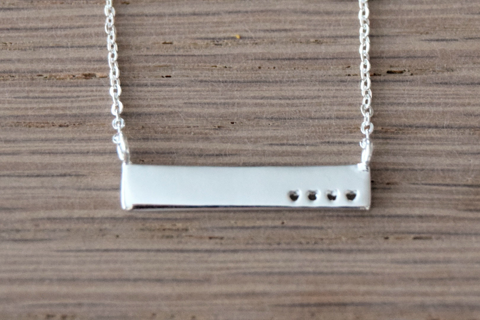 Bar with hearts Necklace