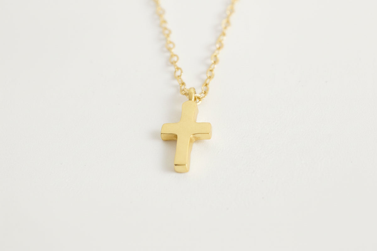 Gold Plated Cross Necklace