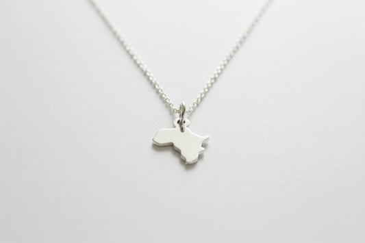 Sterling Silver Africa Necklace