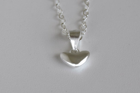 Sterling Silver Small Heart Necklace